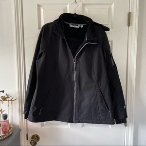 MOVING SALE - Free Country Soft Shell Wind & Water Resistant Black Jacket Sz 1X